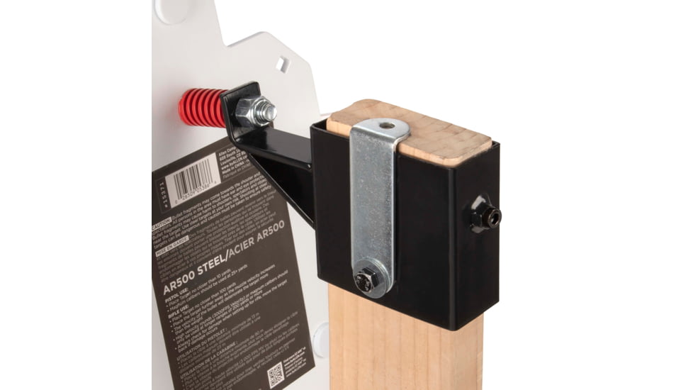 EZ-Aim Allen Steel Gong Hanger Target w/Recoil Spring, 2 x 4in Mount, 2.3 lbs, Black Powder Coated, 15515