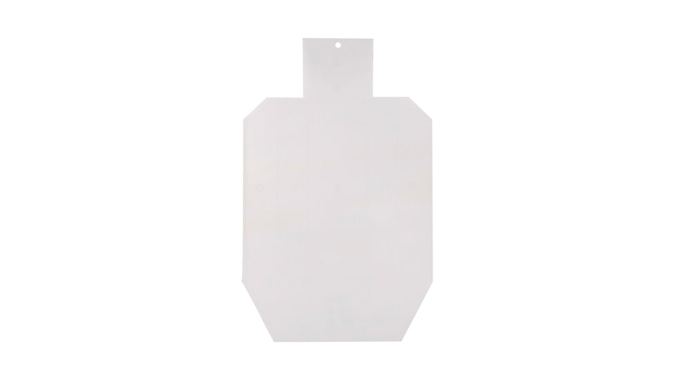 EZ-Aim Coroplast IPSC Silhouette Shooting Target 18 x 30 Inches, White, Single Pack, 15575