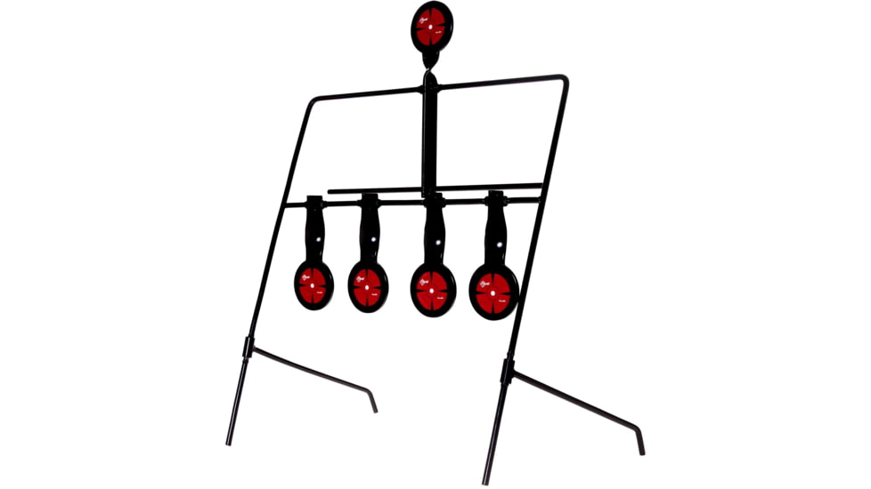 EZ-Aim Deflector Resetting Spinner Target System, Black/Red, 16 in x 22.5 in, 15340