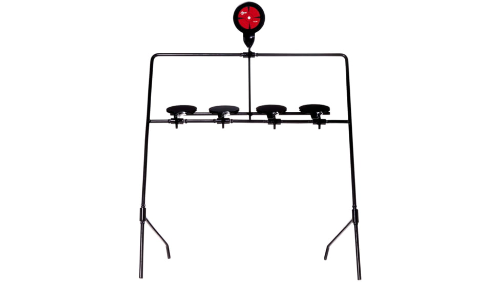 EZ-Aim Deflector Resetting Spinner Target System, Black/Red, 16 in x 22.5 in, 15340