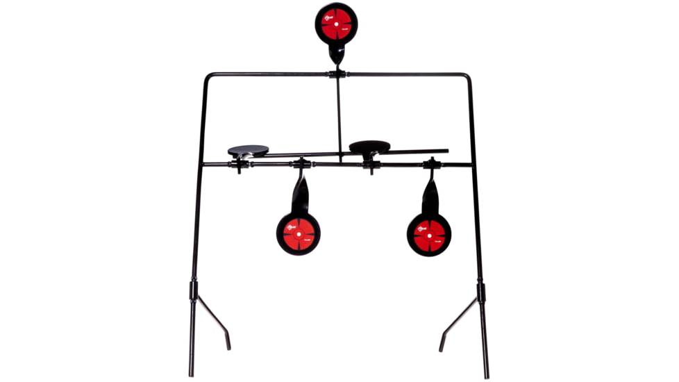 EZ-Aim Deflector Resetting Spinner Target System, Black/Red, 16 in x 22.5 in, 15340