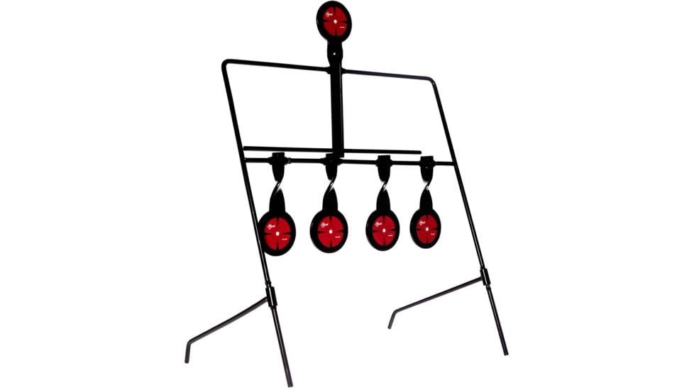EZ-Aim Deflector Resetting Spinner Target System, Black/Red, 16 in x 22.5 in, 15340