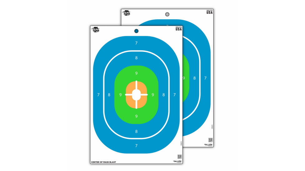 EZ-Aim Fun Group Paper Shooting Targets, 12inW x 18inH, 8-Targets, Multi, 15643