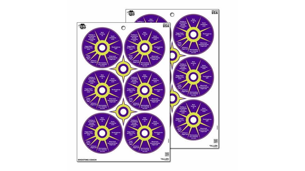 EZ-Aim Fun Group Paper Shooting Targets, 12inW x 18inH, 8-Targets, Multi, 15643