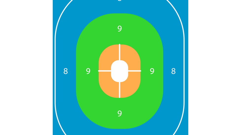 EZ-Aim Fun Group Paper Shooting Targets, 12inW x 18inH, 8-Targets, Multi, 15643