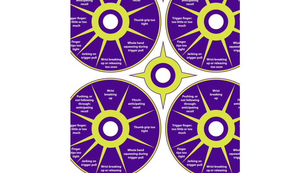 EZ-Aim Fun Group Paper Shooting Targets, 12inW x 18inH, 8-Targets, Multi, 15643