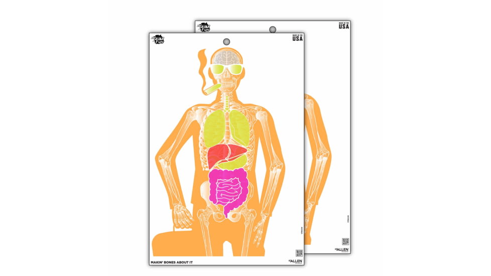 EZ-Aim Fun Imposing Figures Paper Shooting Target Assortment, 12inW x 18inH, 8-Pack, Multi, 15645
