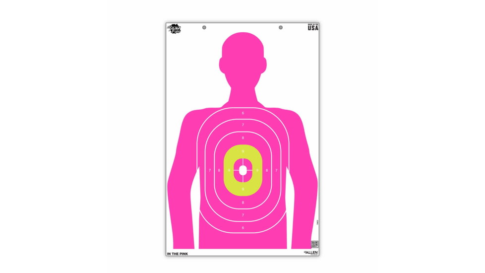 EZ-Aim Fun In The Pink Silhouette Paper Shooting Targets, 23inW x 35inH, 3-Pack, Multi, 15653