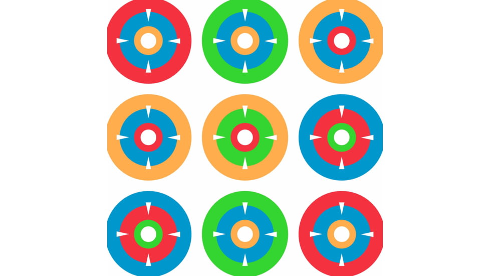 EZ-Aim Fun Plinking the Day Away Paper Shooting Targets, 12inW x 12inH, 12-Pack, Multi, 15638