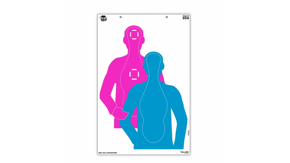 EZ-Aim Fun Tough Crowd Paper Shooting Targets, 23inW x 35inH, 3-Targets, Multi, 15658