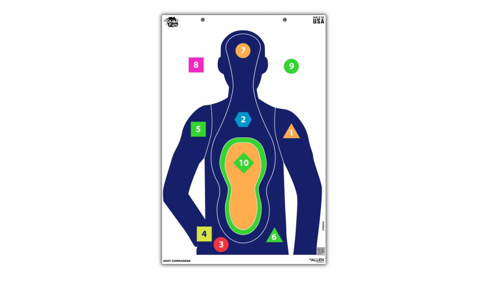 EZ-Aim Fun Tough Crowd Paper Shooting Targets, 23inW x 35inH, 3-Targets, Multi, 15658