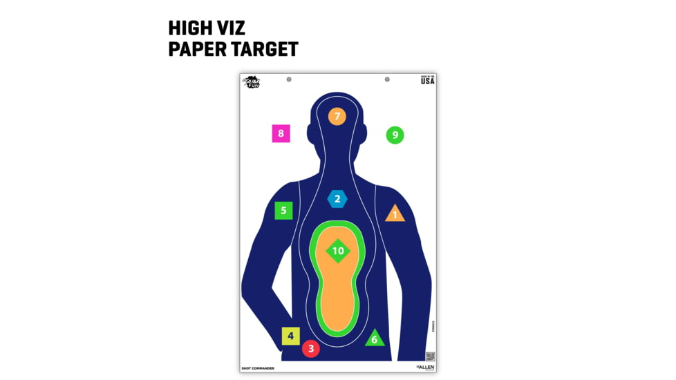 EZ-Aim Fun Tough Crowd Paper Shooting Targets, 23inW x 35inH, 3-Targets, Multi, 15658