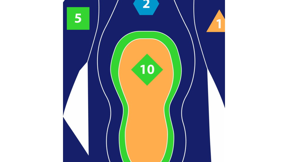EZ-Aim Fun Tough Crowd Paper Shooting Targets, 23inW x 35inH, 3-Targets, Multi, 15658