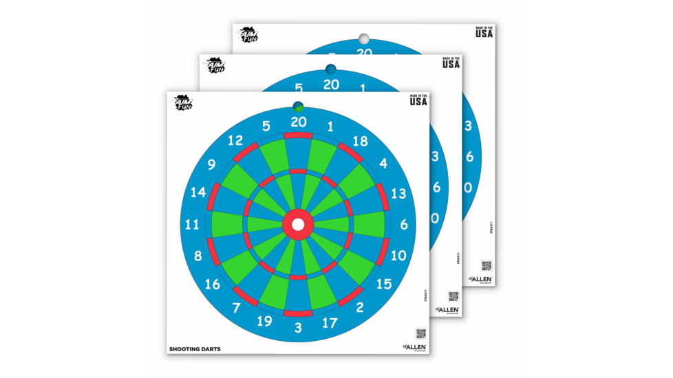 EZ-Aim Fun Triggering More Fun Paper Shooting Targets, 12inW x 12inH, 9-Pack, Multi, 15640