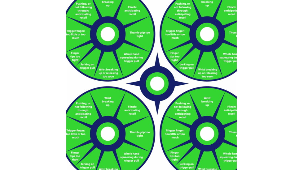 EZ-Aim Fun Triggering More Fun Paper Shooting Targets, 12inW x 12inH, 9-Pack, Multi, 15640