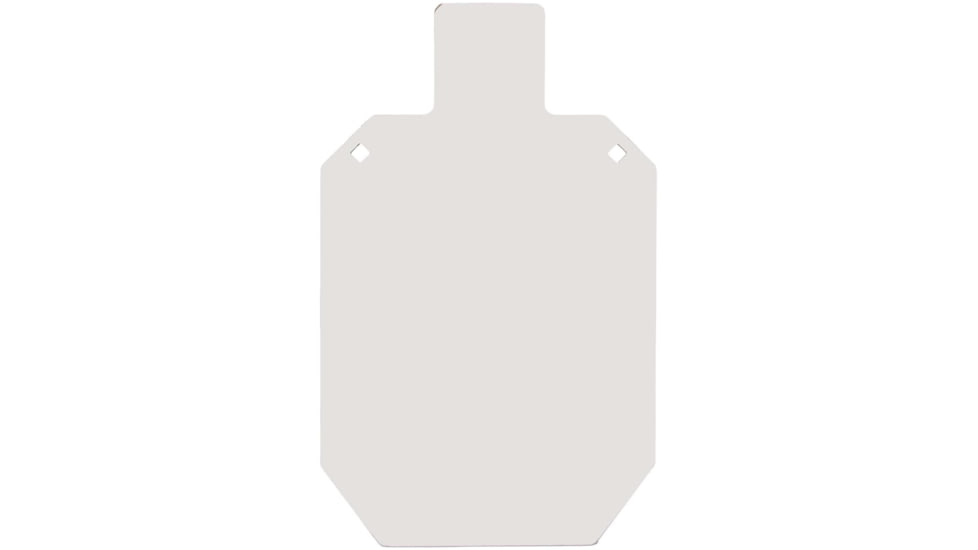 EZ-Aim Hardrock AR500 IPSC Silhouette Shooting Target, White/Red/Black, 14.875 in x 9 in, 15371