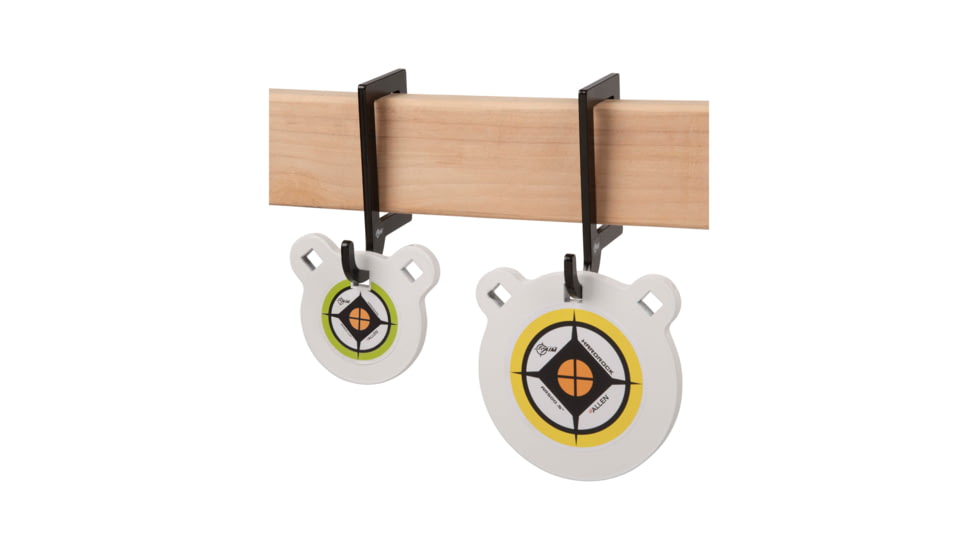 EZ-Aim Horizontal Steel Gong Shooting Target Hanging Hook, 2-Pack, Black, 15571