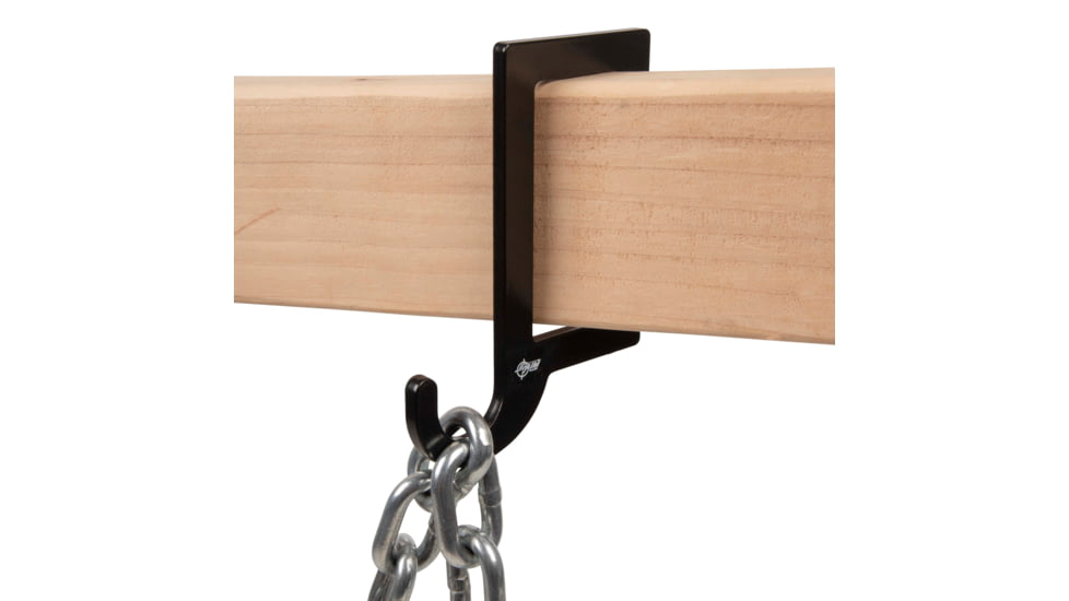 EZ-Aim Horizontal Steel Gong Shooting Target Hanging Hook, 2-Pack, Black, 15571