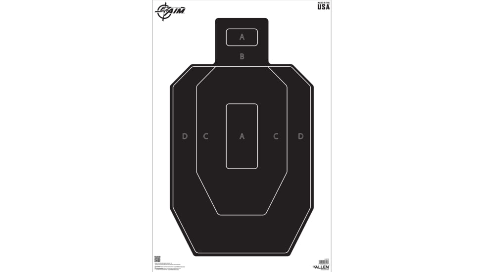 EZ-Aim IPSC Silhouette Target, 23 x 35, 50-pack, 15775