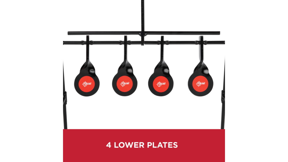 EZ-Aim Metal Resetting Target Set For Plinking, Black, 15285