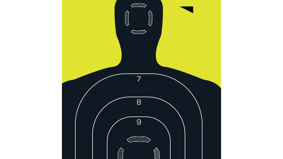 EZ-Aim Non-Adhesive Splash Silhouette Target, Green, 12X18, 15330