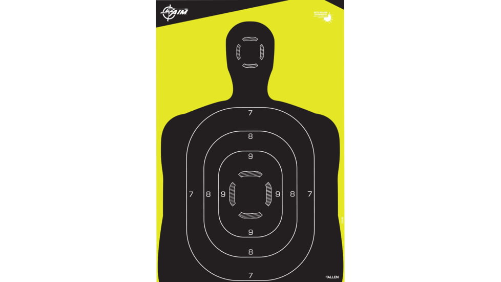 EZ-Aim Non-Adhesive Splash Silhouette Target, Green, 12X18, 15330