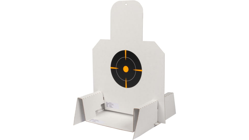 EZ-Aim Silhouette Splash Shooting Kit &amp; Target Stand, 6in Square Adhesive Targets, Black/Orange, 13.5W x 17.5H, 15379