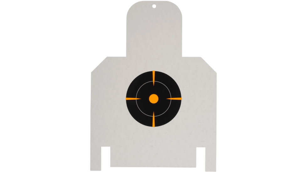 EZ-Aim Silhouette Splash Shooting Kit &amp; Target Stand, 6in Square Adhesive Targets, Black/Orange, 13.5W x 17.5H, 15379