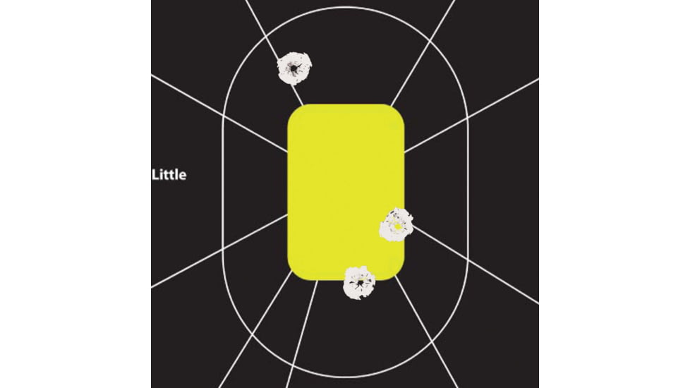 EZ-Aim Splash Reactive Paper Shooting Targets, Handgun Trainer, Peel Away Target Pad, 12.5inW x 18.25inH, 30-Pack, Black/Chartreuse, 15220-30