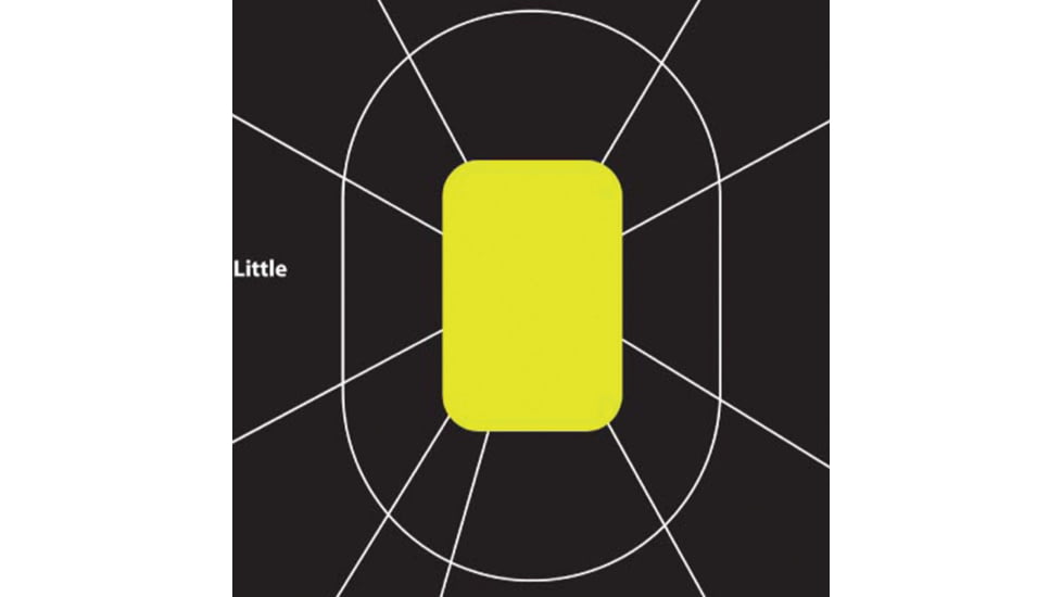 EZ-Aim Splash Reactive Paper Shooting Targets, Handgun Trainer, Peel Away Target Pad, 12.5inW x 18.25inH, 30-Pack, Black/Chartreuse, 15220-30