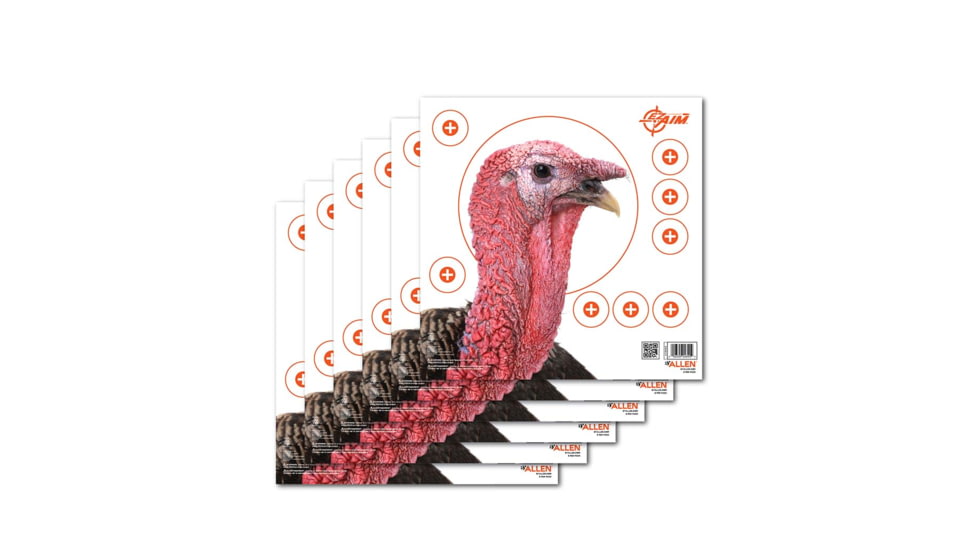 EZ-Aim Turkey Target, 6-Pk, 12X12, 15322