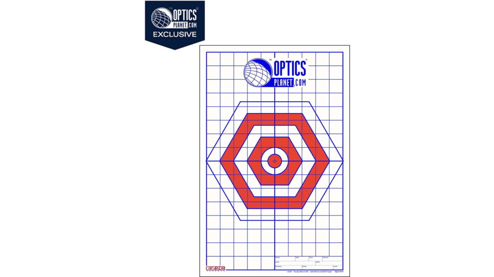 EZ2C Targets OP Exclusive EZ2C Targets Style H14B, Red/Blue, 25 Pack, EZ2CH14B