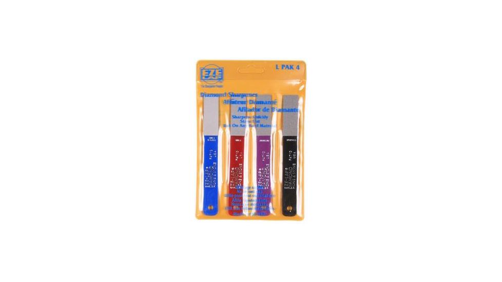 Eze-Lap Diamond Stone 4pc Set, 1 Each Super Fine, Fine, Medium and Coarse L PAK 4