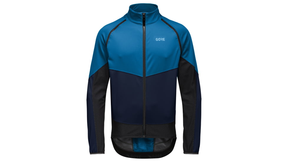 GOREWEAR Phantom Cycling Jacket Mens in Sphere Blue/Orbit Blue 2XL Slim fit Windproof AF2BA808, 100645-AZAU-XXXL
