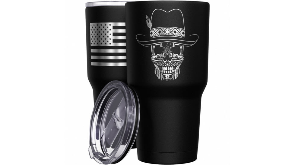 Promo Cowboy Skull Stainless Steel Tumbler, cowboy-skull-stainless-steel-tumbler