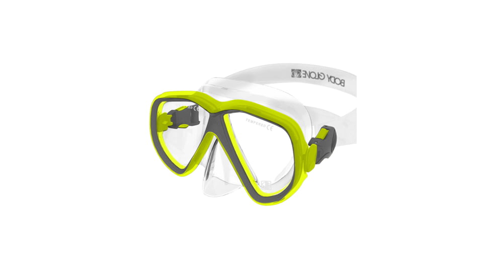 Body Glove Azores Mask - Citron/Grey CDA5F597, L, Citron/Grey, 17042-CITGRY-L