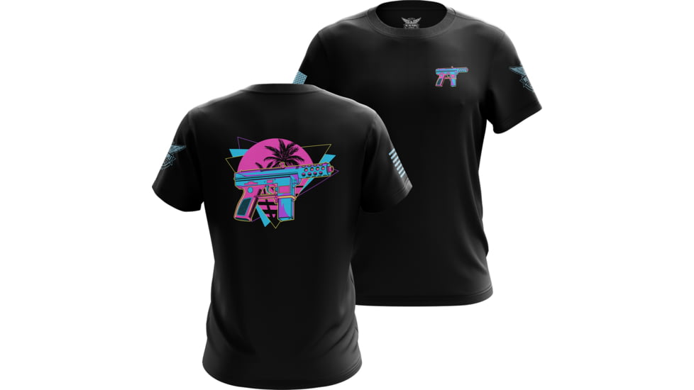 Wethepeopleholsters.Com Retro Wave Tec9 Short Sleeve Shirt, retro-wave-tec9-short-sleeve-shirt