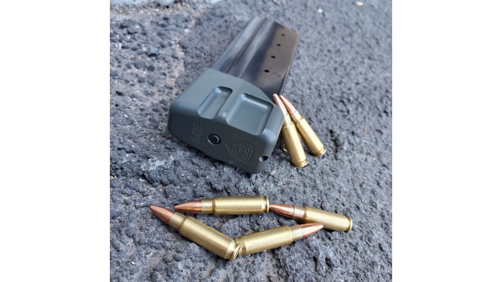 EDEMO F5 MFG Magazine Extention, Ruger 57, 5.7x28mm, +5 Rounds, Black, F5-R57P5SEM-BLK, EDEMO3