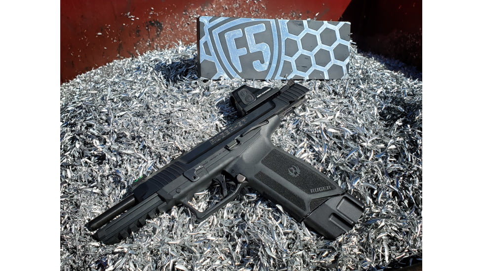USED F5 MFG Magazine Extention, Ruger 57, 5.7x28mm, +5 Rounds, w/Optics Plate Kit, Black, F5-R57P5OP-BLK, EDEMO1, Used, Condition Fair, Missing Item