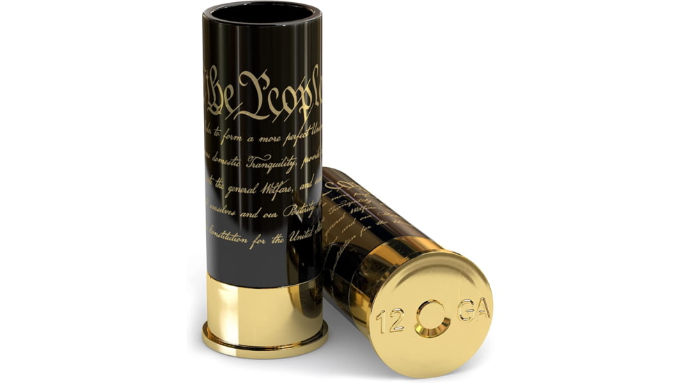 Old Southern Brass 12 Gauge Shot Glasses Set of 4 - Preamble We The People Constitution 21333EDE, OSB-12GSG-COTUS