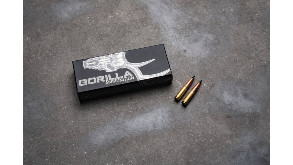 Gorilla Ammunition .300 AAC Blackout 110 Grain Barnes TAC-TX Brass Cased Lead Free Rifle Ammo, 20 Rounds, Copper, 20 Rounds, gpf-118820