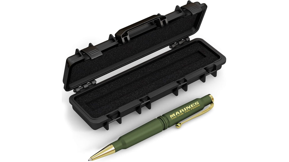 Old Southern Brass USMC .308 Real Bullet Casing Twist Pen - Olive Drab Green 0685820C, OSB-308TP-USMCGRN