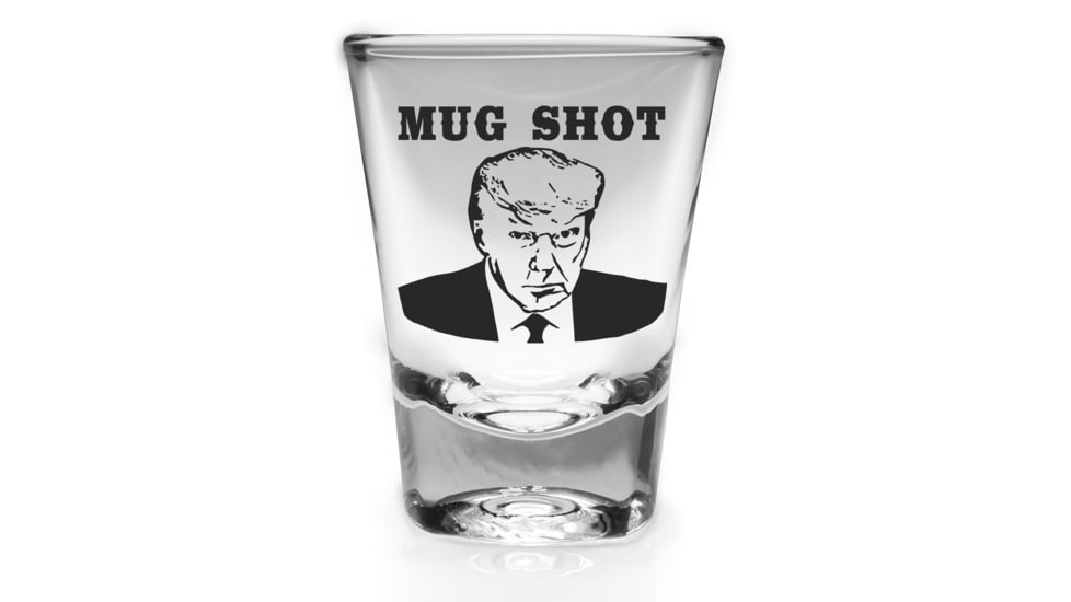 Old Southern Brass Trump Mug Shot 2 Ounce Shot Glass, Clear, 2 oz, OSB-TRUMPSG
