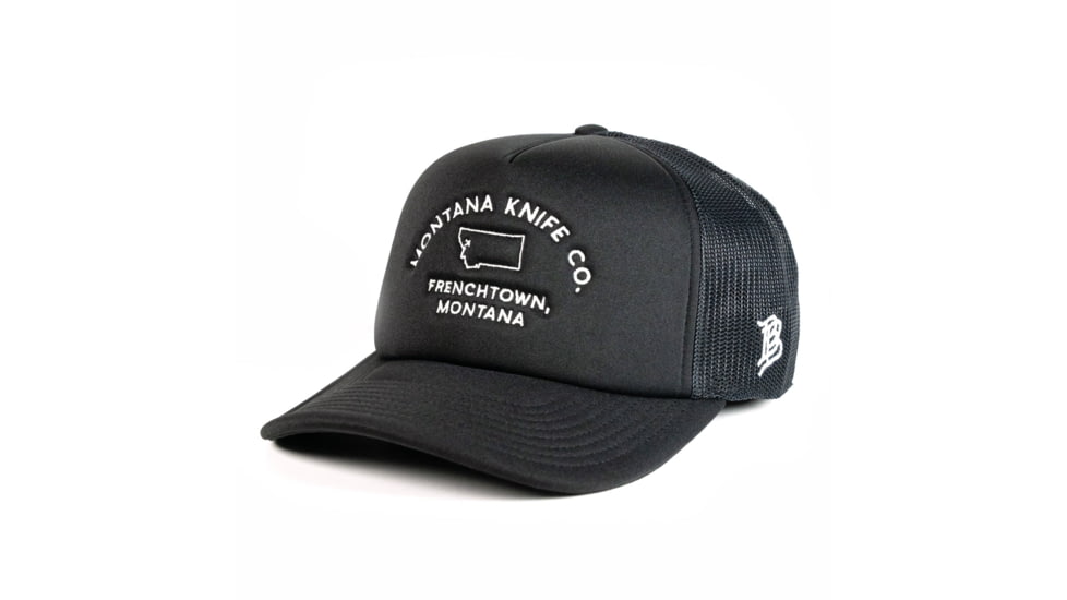 Montana Knife Company MKC Embroidered Premium Foam Trucker Hat - Men's, Black/White, One Size, MKC-000987