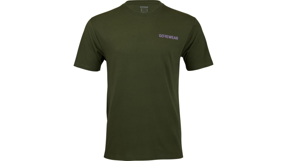 GOREWEAR Mens Komfort Zone Tee in Utility Green XS 51D3E30C, 101658-BH00-S
