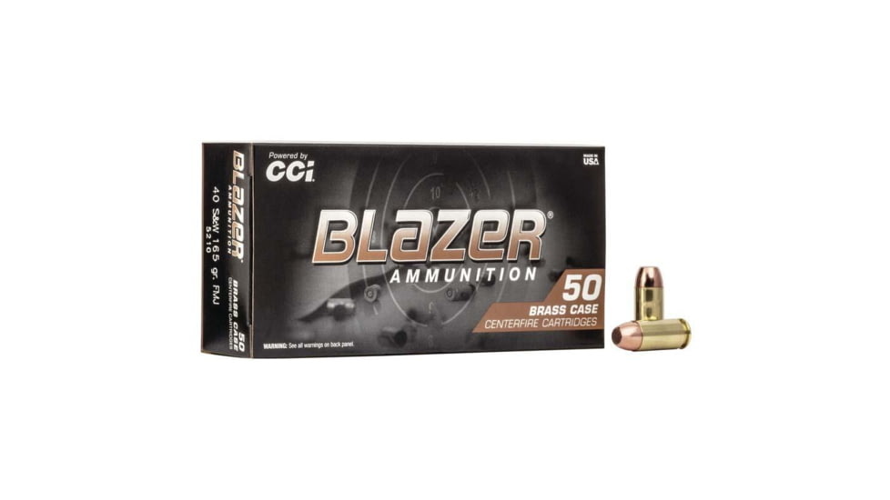 CCI Ammunition Blazer Brass .38 Special 125 Grain Full Metal Jacket Centerfire Pistol Ammo, CC5210C