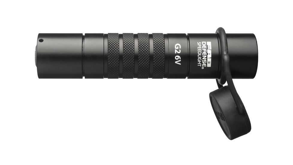FAB Defense 6 Volt Tactical CR123 590 Lumens LED Flashlights, Black, FX-SPEED6