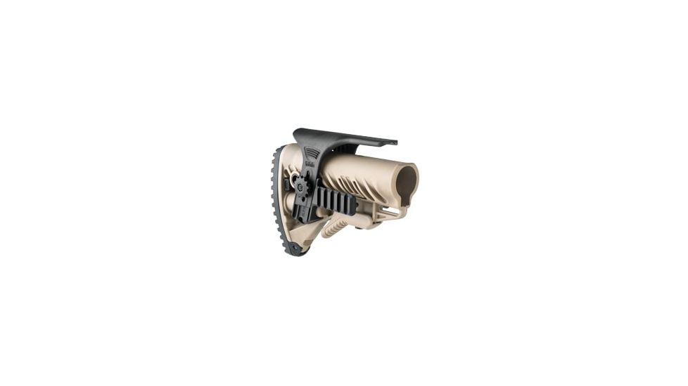 FAB Defense Adjustable Cheek Riser with Picatinny Rail for GLR16 Stock, OD FX-GPCPG