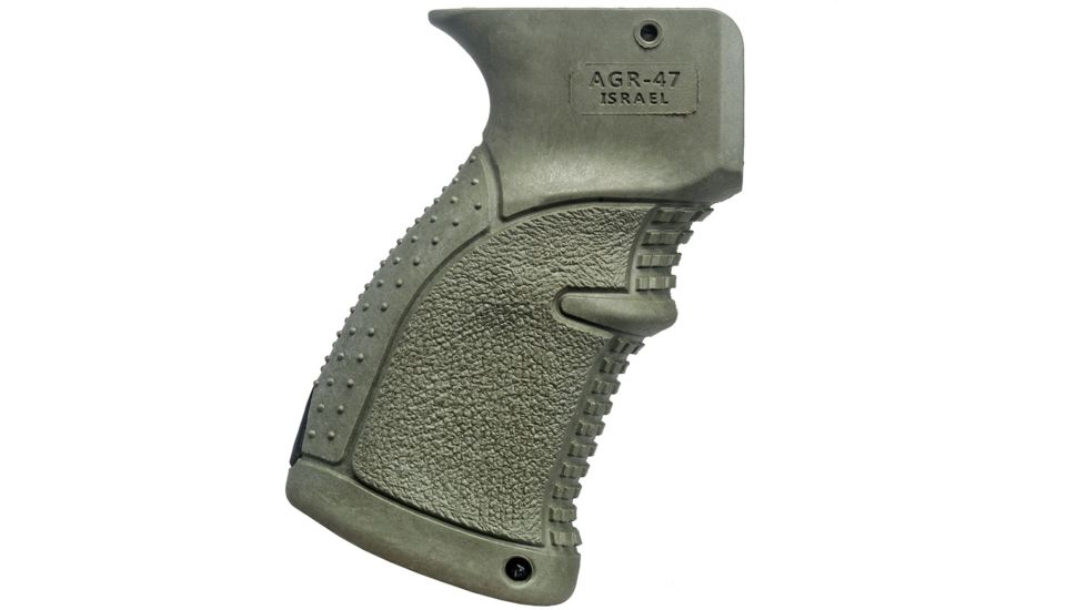 FAB Defense Rubberized Ergonomic Pistol Grip for AK-47, OD Green, FX-AGR47G