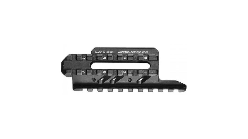 Fab Defense Aluminum Tactical Tri-Barrel Rail System, Black - Mini Uzi, FX-UTRM